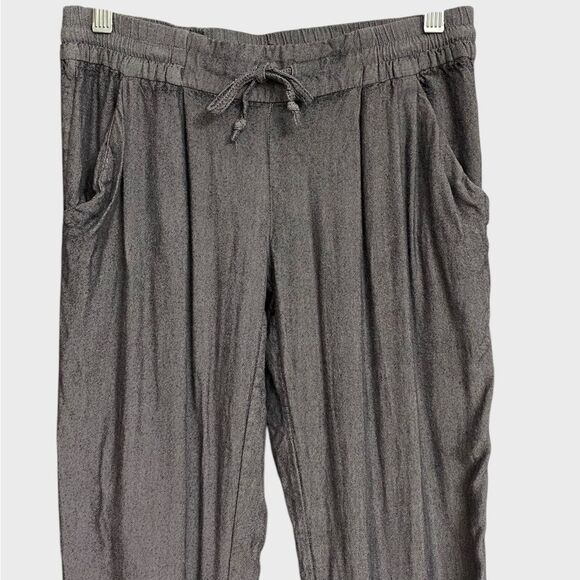 Aritzia Talula Los Feliz Rayon Jogger Pants Size S Grey Pockets Elastic Waist - Picture 2 of 16